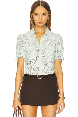 Generation Love Mina Lace Shirt in . Size M, S, XL, XS.