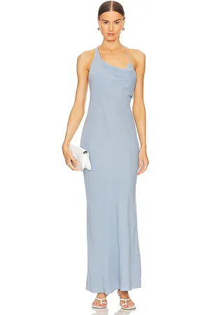 St Agni Asymmetrical Drape Maxi Dress in . Size XL.