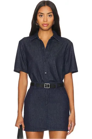 THEORY Boxy Short Sleeve Shirt in . Size XL.