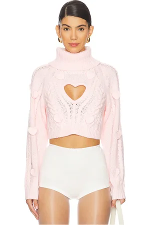 For Love & Lemons Rebecca Heart Sweater in . Size S.