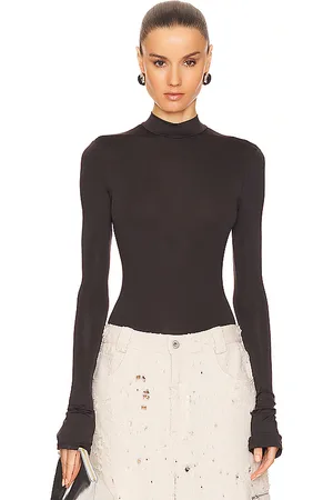 LAPOINTE Mock Neck Bodysuit in . Size XL.