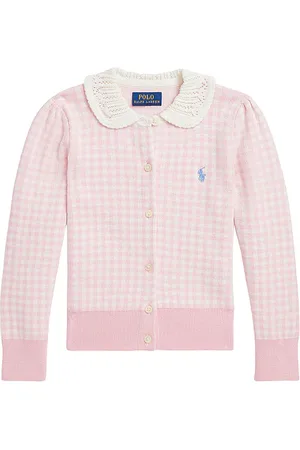 Ralph Lauren Kids Birdseye Jacquard Cardigan in . Size 3.