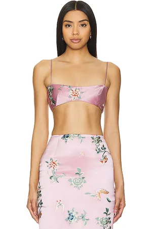 KIM SHUI Embroidered Bralette in . Size S.