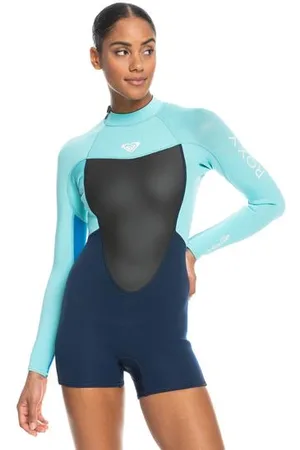 Roxy Womens 2/2Mm Prologue Long Sleeve Back Zip Springsuit - - Size 14 at Official Store