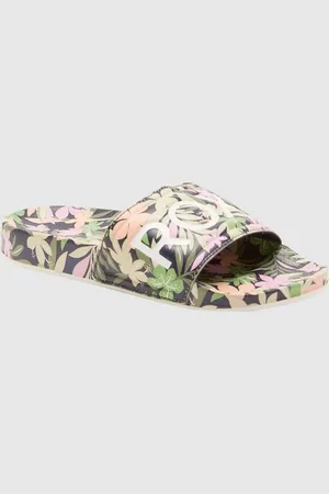 Roxy Girls 8-16 Slippy Printed Sandals - - Size 5 at Official Store