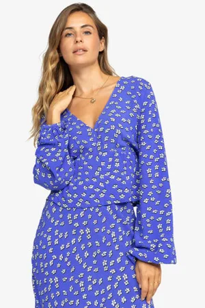 Roxy Womens Palm Desert Long Sleeve Blouse - - Size XXL at Official Store