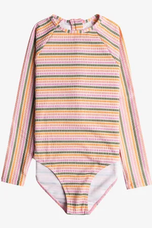 Roxy Girls 8-16 Mirage Long Sleeve Upf 50 One Piece Rash Vest - - Size 16/XXL at Official Store