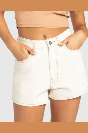Roxy Womens Chlo Short Denim Shorts - - Size 31 at Official Store