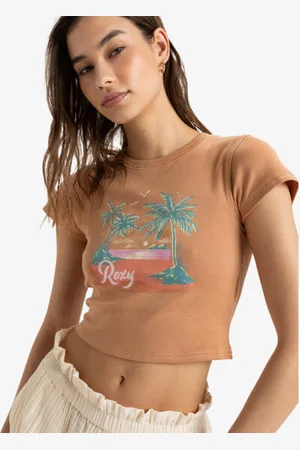 Roxy Womens All Day Short Sleeve T-Shirt - - Size M at Official Store