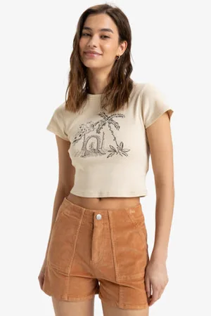 Roxy Womens Sessions Corduroy Shorts - - Size 24 at Official Store
