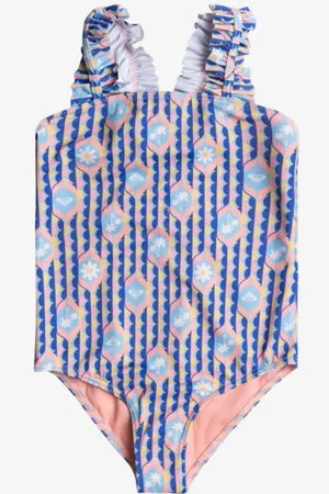 Roxy Girls 2-7 Tiles One Piece Swimsuit - - Size 6 at Official Store