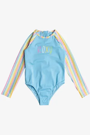 Roxy Girls 2-7 Mirage Long Sleeve One Piece Rash Vest - - Size 6 at Official Store