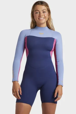 Roxy Womens 2/2Mm Prologue Back Zip Long Sleeves Springsuit - - Size 14 at Official Store