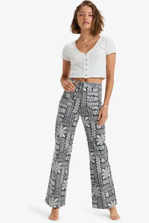 Roxy Womens Coastal Cruiser Wide Leg Pant - - Size 25 at Official Store