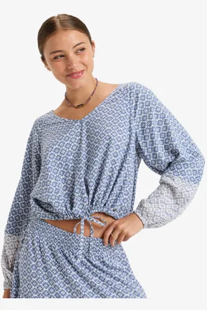 Roxy Womens Nomadic Mood Flowy Blouse - - Size XS at Official Store