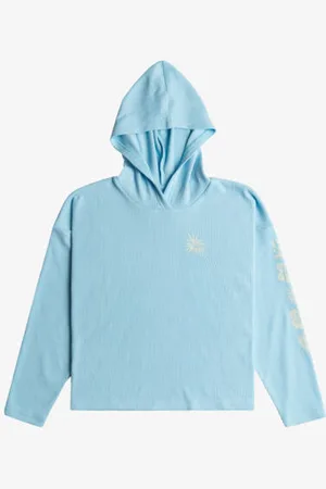 Roxy Girls 4-16 Gold Shadow Long Sleeve Hooded T-Shirt - - Size 16/XXL at Official Store