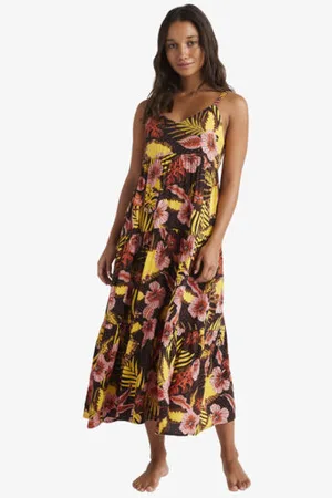 Roxy Womens Marakech Tiered Dress - - Size XXL at Official Store