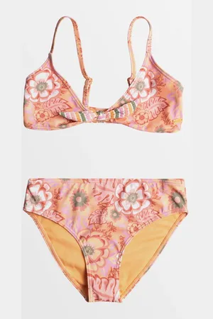 Roxy Girls 8-16 Wild Flower Two Piece Swim Set - - Size 14 at Official Store