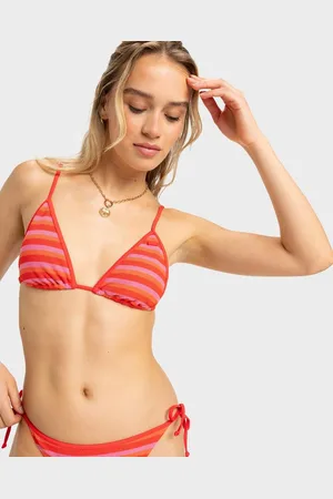 Roxy Womens Jasmin Tiki Tri Bikini Top - - Size M at Official Store