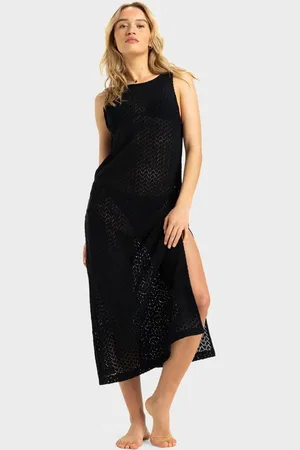 Roxy Womens Playa Mood Midi Dress - - Size XXL at Official Store