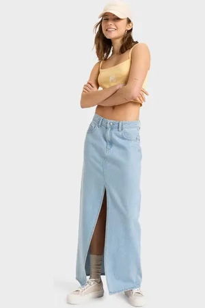 Roxy Womens Sun Winds Denim Skirts - - Size L at Official Store
