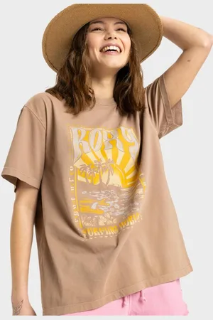 Roxy Womens Sunny Oversized Enzyme Wash T-Shirt - - Size XXL at Official Store