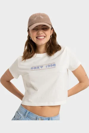 Roxy Womens Magic Swell Crop T-Shirt - - Size XXL at Official Store