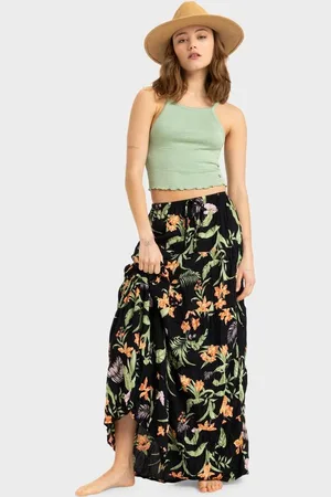 Roxy Womens Sweetwater Maxi Printed Skirts - - Size M at Official Store