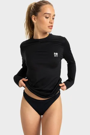 Roxy Womens Happy Waves Long Sleeve Rash Shirt - - Size S at Official Store
