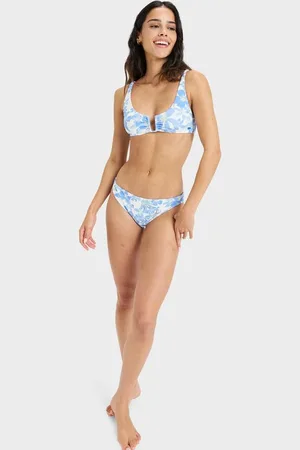 Roxy Womens Artsy Floral U Bikini Top - - Size M at Official Store