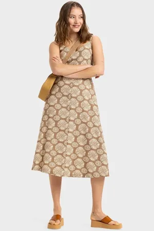 Roxy Womens Island Glow Midi Dress - - Size XXL at Official Store