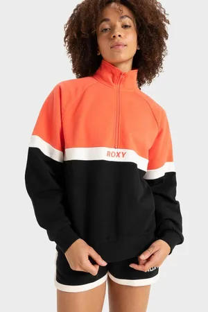 Roxy Womens Essential Energy Relax Halfzip Fleece Top - - Size M at Official Store