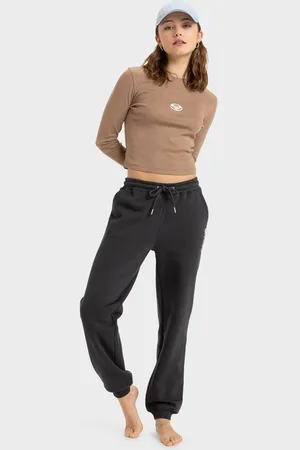 Roxy Womens Perfect Place Pant Brushed Pants - - Size XL at Official Store