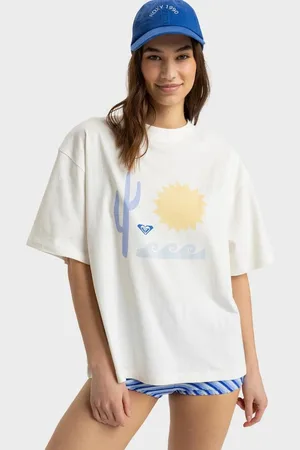 Roxy Womens Seaside Cliff T-Shirt - - Size L at Official Store