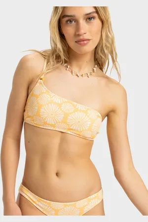 Roxy Womens Tropical Tile Asymetric Bikini Top - - Size XS at Official Store