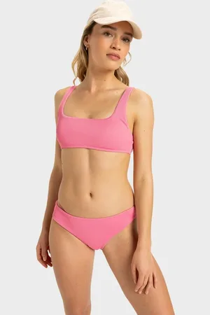 Roxy Womens Rib Love The Comber Bikini Bottom - - Size M at Official Store