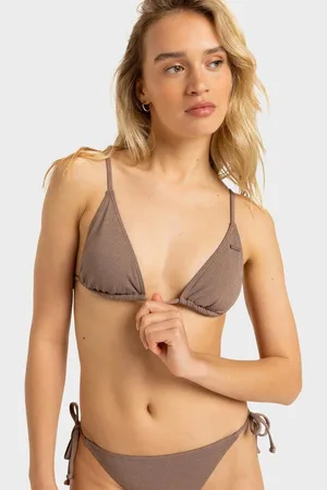 Roxy Womens Lasca Tiki Tri Bikini Top - - Size M at Official Store
