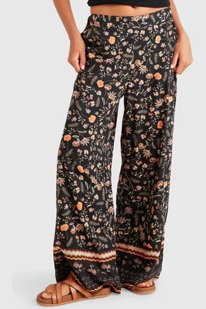 Roxy Womens Midnight Avenue Border Pants - - Size S at Official Store