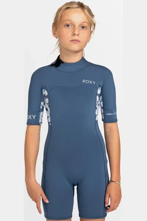 Roxy Girls 8-16 2Mm Swell Series Short Sleeve Back Zip Springsuit - - Size 10G at Official Store