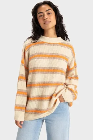 Roxy Womens Little Dume Stripe Knitted Jumper - - Size L at Official Store