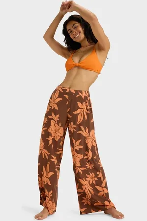 Roxy Womens Midnight Avenue Crepe Beach Pants - - Size L at Official Store