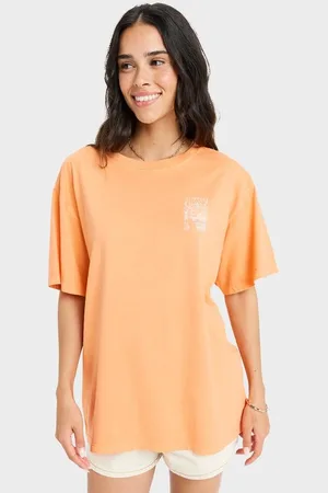 Roxy Womens Sunny Oversize Enzyme Wash T-Shirt - - Size S at Official Store