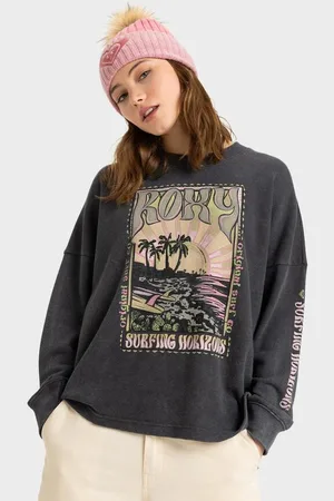Roxy Womens Eastside Midweight Crew Neck - - Size XXL at Official Store