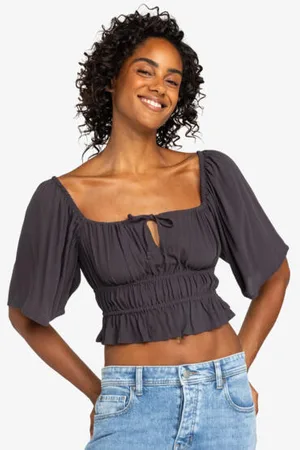 Roxy Womens Dawn Winds Crop Top - - Size M at Official Store