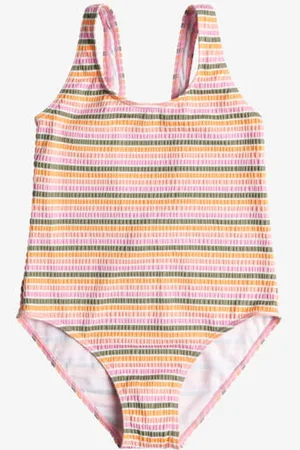Roxy Girls 8-16 Mirage Stripe One Piece Swimsuit - - Size 10 at Official Store