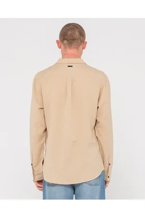 Rusty Overtone Long Sleeve Linen Shirt