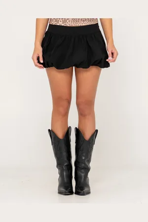 Rusty Brat Bubble Hem Mini Skirt