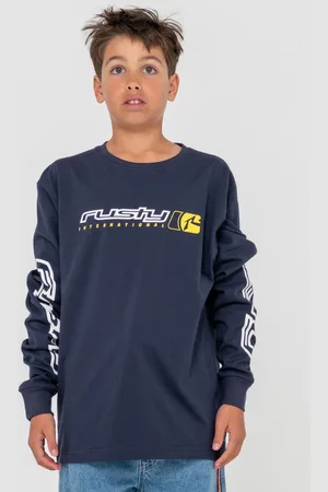 Rusty Jetsetter Long Sleeve Graphic Tee Boys
