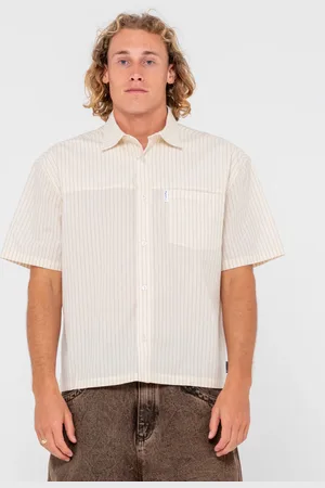 Rusty Boxed In Boxy Fit Striped Shirt