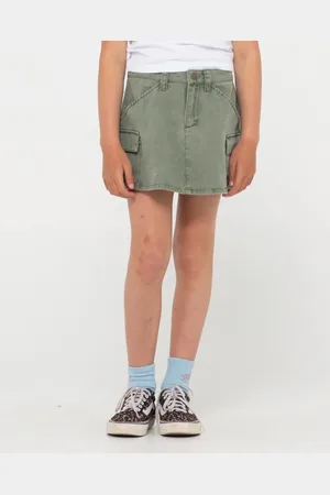 Rusty Brooks Low Rise Twill Cargo Skirt Girls